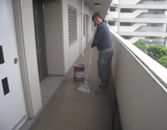 マンション清掃作業2
