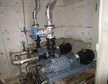揚水ポンプ交換後