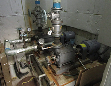 揚水ポンプ交換前